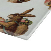 Vintag Osterhase mit Eiern Schneidebrett (Ecke)