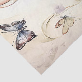 Vintag Osterhase mit gemaltetem Ei & Wildblume Seidenpapier (Detail)