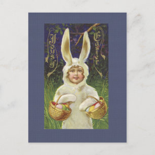 Vintag Osterhase Postkarte