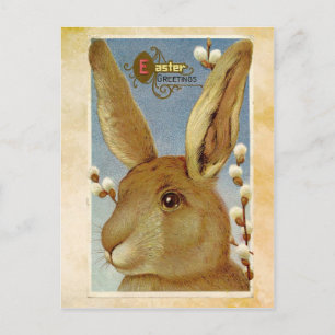 Vintag Osterhase Postkarte