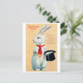 Vintag Osterhase Postkarte (Stehend Vorderseite)