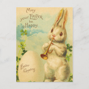 Vintag Osterhase Postkarte