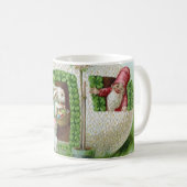 Vintag Osterhase und Ostereier Garten Kaffeetasse (VorderseiteRechts)