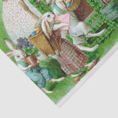 Vintag Osterhase und Ostereier Garten Seidenpapier (Ausschnitt)