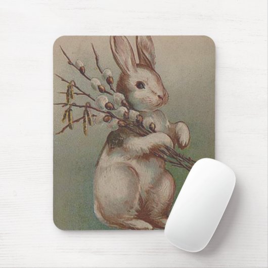 Vintag Osterhasen Mousepad (Mit Mouse)