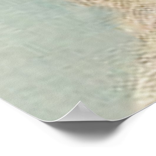 Vintag Osterhasen Poster (Ecke)