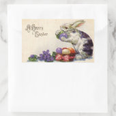 Vintag Osterhasensticker Rechteckiger Aufkleber (Tasche)