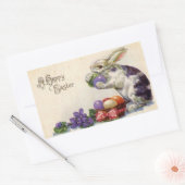 Vintag Osterhasensticker Rechteckiger Aufkleber (Umschlag)