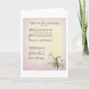 Vintag Osterhymne Feiertagskarte