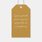 Vintag-Osterkaninchen Geschenkanhänger (Rückseite)