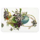 Vintag Osterkörbe Premium Flexi Magnet (Horizontal)