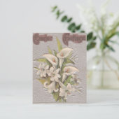 Vintag Osterlilien Feiertagspostkarte (Stehend Vorderseite)