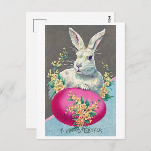 Vintag Ostern Blume Postkarte (Vorne/Hinten)