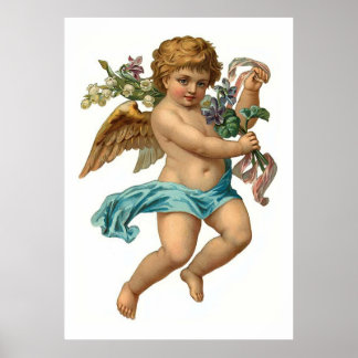 Vintag Ostern des Angel Poster