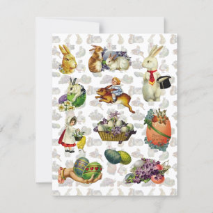 Vintag Ostern Einladung