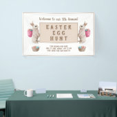 Vintag Ostern Eizelljagd Banner (Messeveranstaltung)