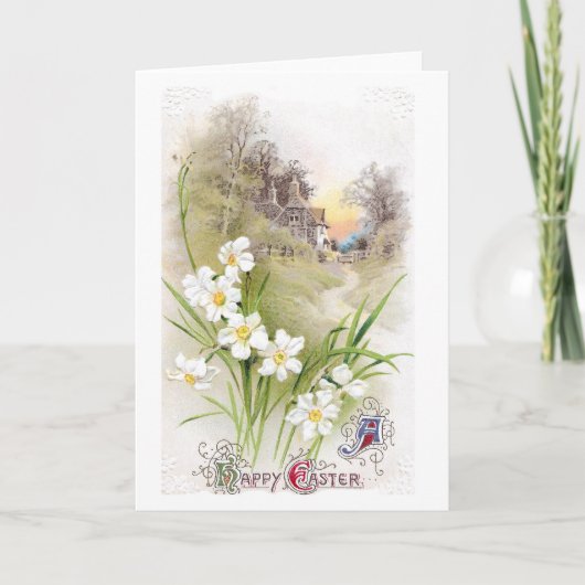 Vintag Ostern Feiertagskarte (Vorderseite)