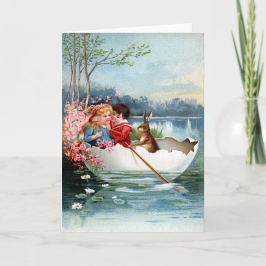 Vintag Ostern Feiertagskarte (Vorderseite)