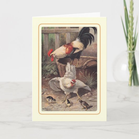 Vintag Ostern Feiertagskarte (Vorderseite)