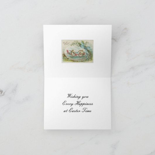 Vintag Ostern Feiertagskarte (Innenseite)