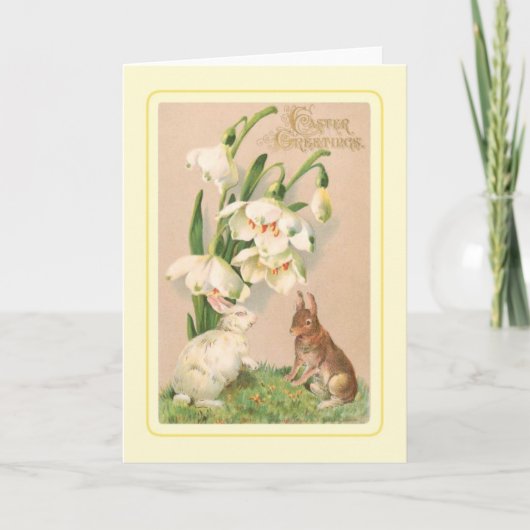 Vintag Ostern Feiertagskarte (Vorderseite)