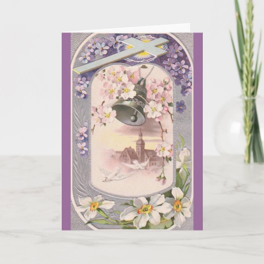 Vintag Ostern Feiertagskarte (Vorderseite)