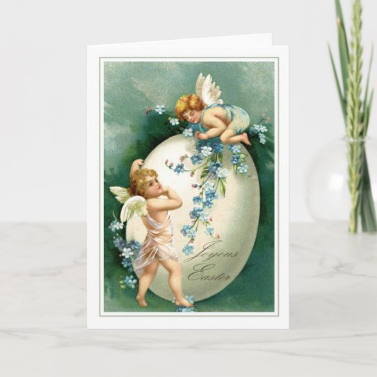 Vintag Ostern Feiertagskarte (Vorderseite)