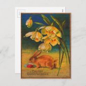 Vintag Ostern Feiertagspostkarte (Vorne/Hinten)