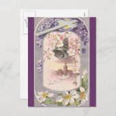 Vintag Ostern Feiertagspostkarte (Vorne/Hinten)