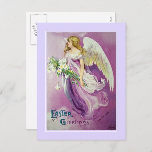 Vintag Ostern Feiertagspostkarte (Vorne/Hinten)