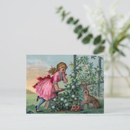 Vintag Ostern Feiertagspostkarte (Stehend Vorderseite)