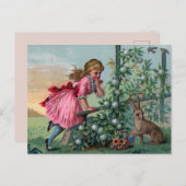 Vintag Ostern Feiertagspostkarte (Vorne/Hinten)