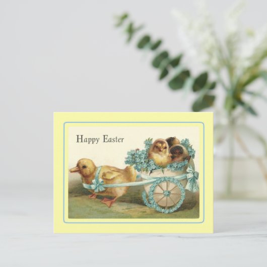 Vintag Ostern Feiertagspostkarte (Stehend Vorderseite)
