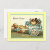 Vintag Ostern Feiertagspostkarte (Vorne/Hinten)