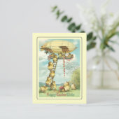 Vintag Ostern Feiertagspostkarte (Stehend Vorderseite)