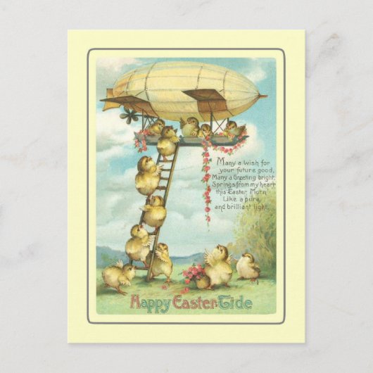 Vintag Ostern Feiertagspostkarte (Vorderseite)