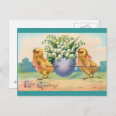 Vintag Ostern Feiertagspostkarte (Vorne/Hinten)