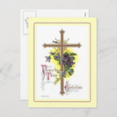 Vintag Ostern Feiertagspostkarte (Vorne/Hinten)