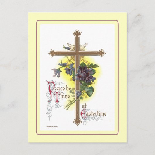 Vintag Ostern Feiertagspostkarte (Vorderseite)