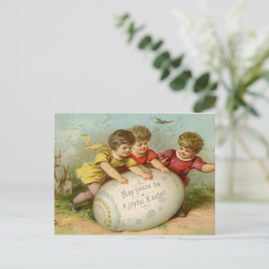 Vintag Ostern Feiertagspostkarte (Stehend Vorderseite)