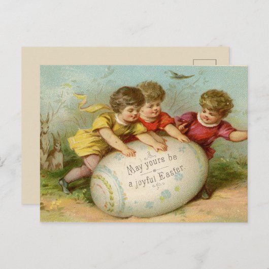 Vintag Ostern Feiertagspostkarte (Vorne/Hinten)