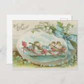 Vintag Ostern Feiertagspostkarte (Vorne/Hinten)