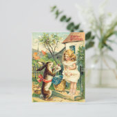 Vintag: Ostern - Feiertagspostkarte (Stehend Vorderseite)