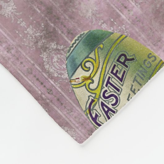 Vintag Ostern Fleecedecke (Ecke)