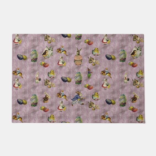 Vintag Ostern Fußmatte (Vorderseite)