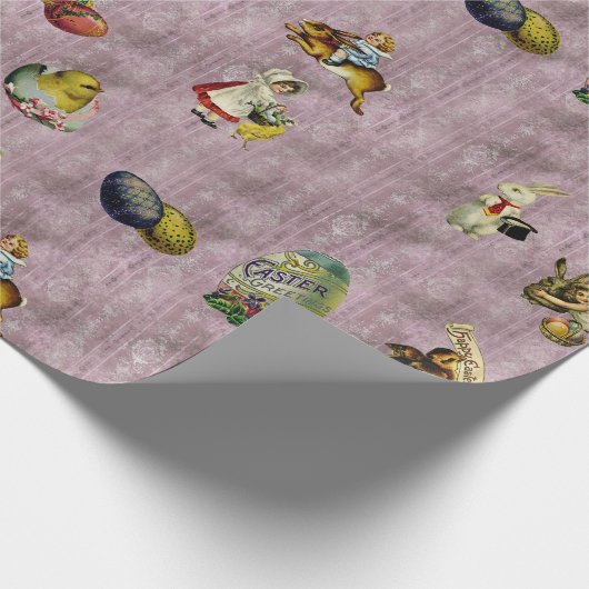 Vintag Ostern Geschenkpapier (Ecke)