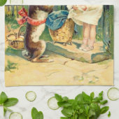 Vintag: Ostern - Geschirrtuch (Gefaltet)