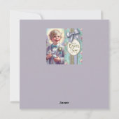 Vintag Ostern ~GLÜCKLICHER OSTSON ~ Junge ~ Feiertagskarte (Rückseite)