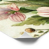 Vintag Ostern Kanincheneier Wasserfarbe Poster (Ecke)