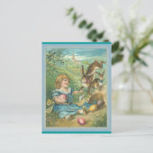 Vintag Ostern - Kunst - Postkarte (Stehend Vorderseite)